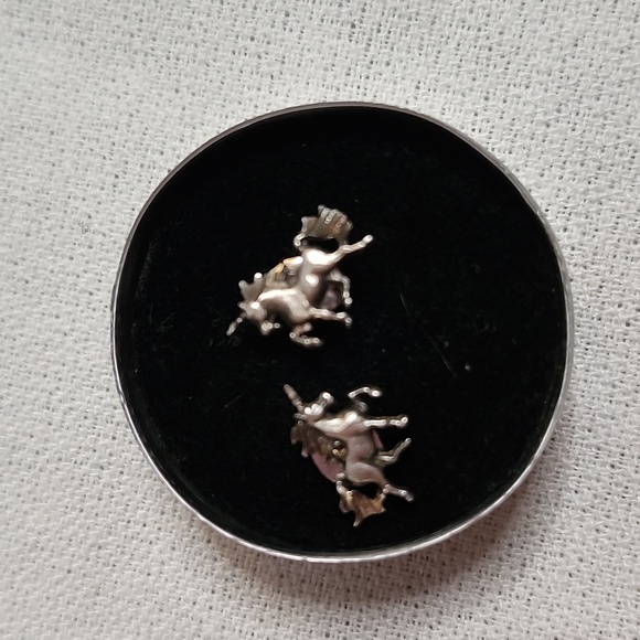 Sterling Silver Unicorn Earrings and Ring Set - Picture 10 of 16
